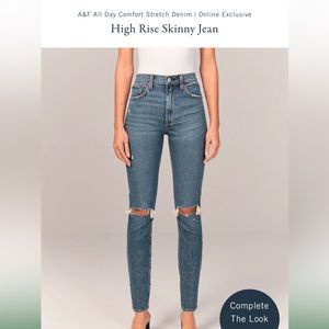 A&F Women’s High Rise Skinny Jeans
